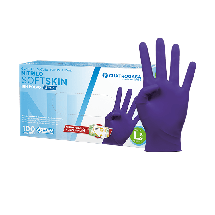 Gants Nitriles Bleus